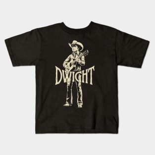 Dwight Yoakam Playing Guitar Kids T-Shirt